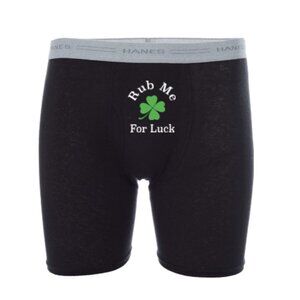 Personalized Men’s Underwear – Funny 'Rub Me For Luck' Crotch, Husband gift